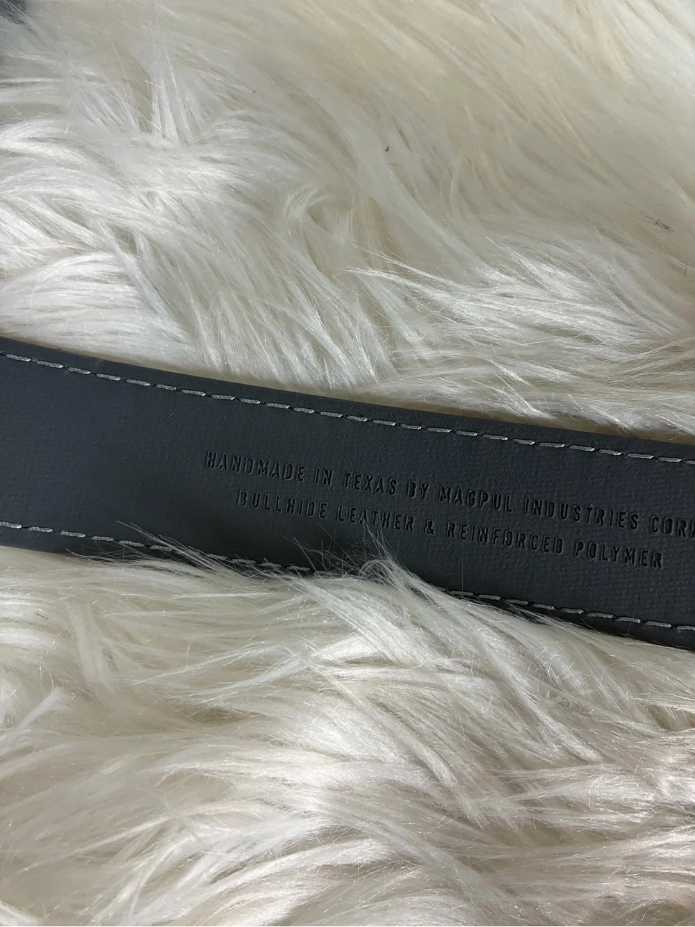 Men's Black Leather Belt with Matte Metal Buckle